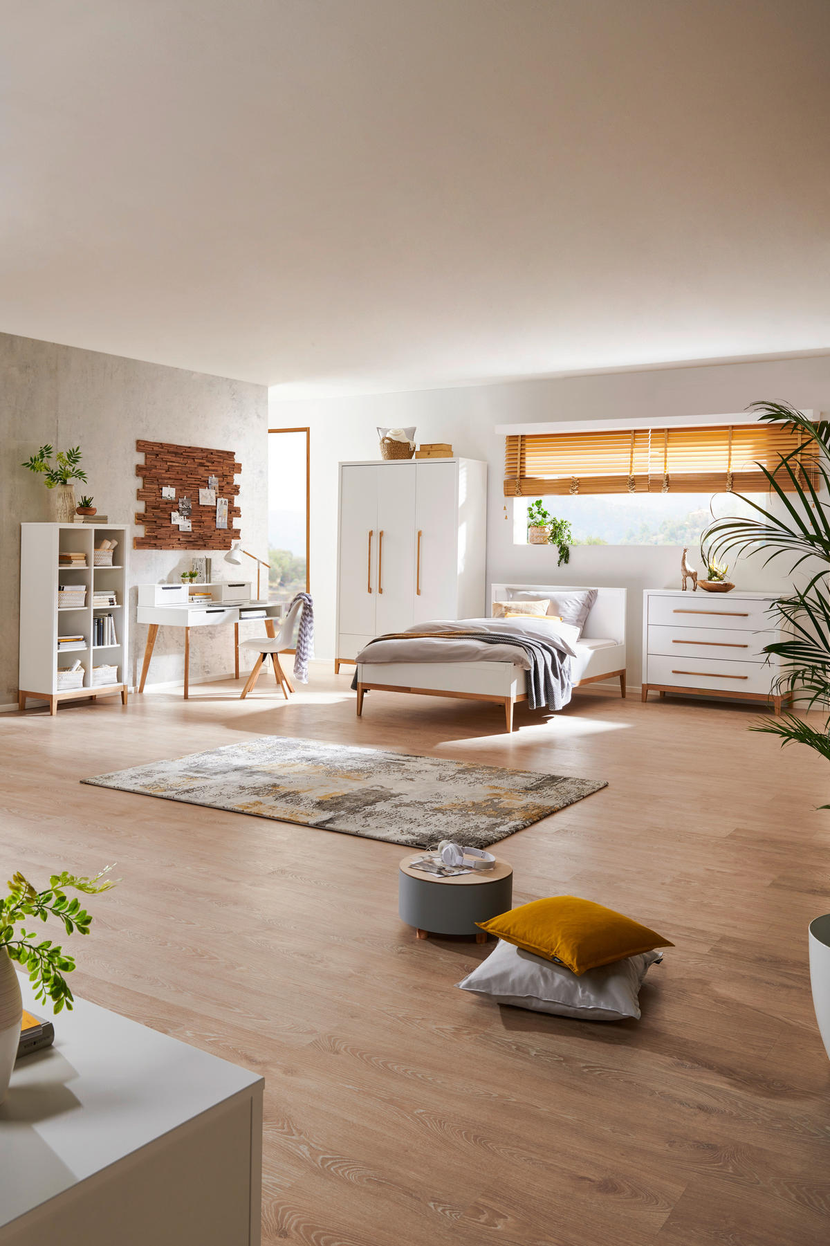 WANDREGAL Weiß  - Weiß, Design, Holzwerkstoff (110/19,6/20cm) - Stylife