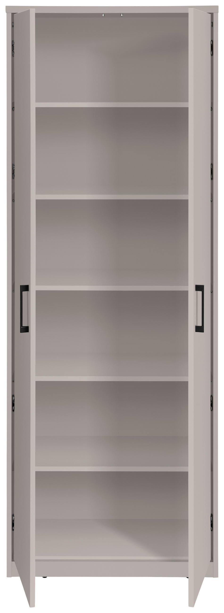 MULTIFUNKCIÓS SZEKRÉNY kasmírszínű  - kasmírszínű/fekete, Basics, faalapú anyag/fém (72/194/36cm) - Xora