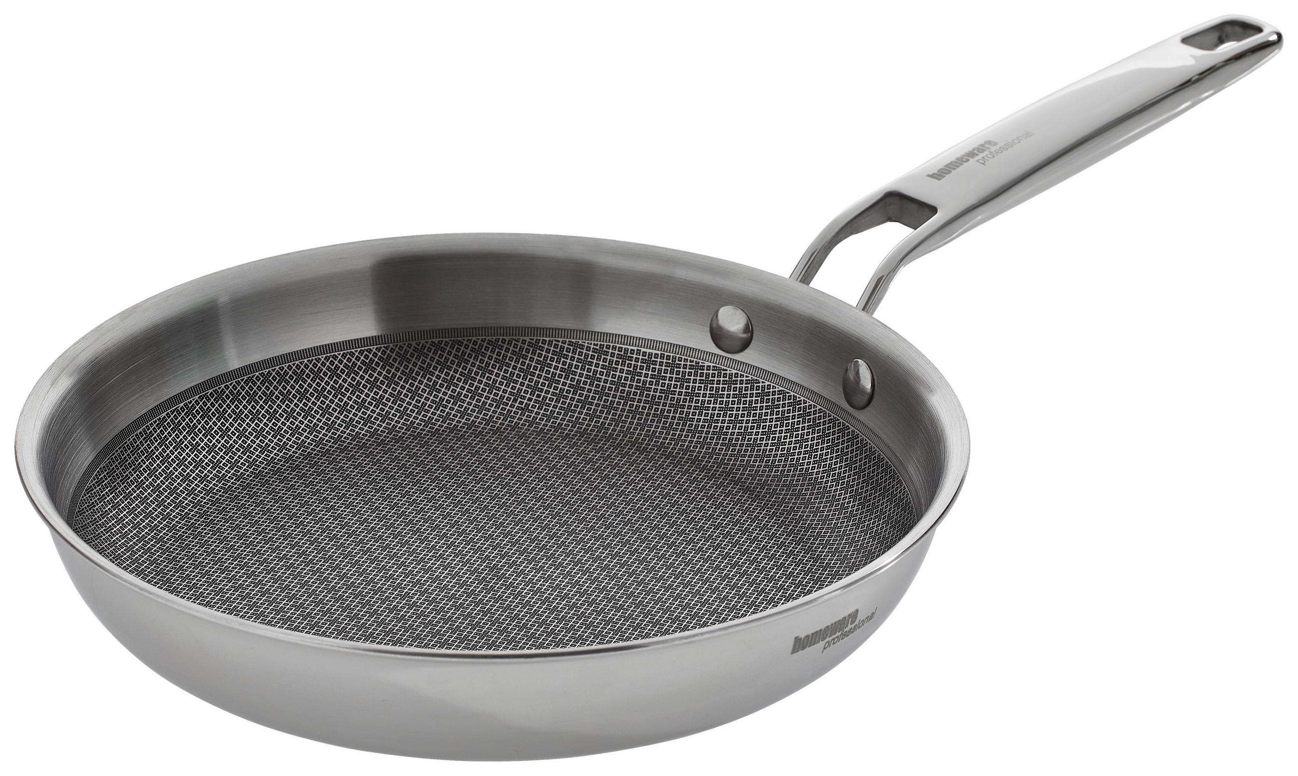 BRATPFANNE Greblon®-Antihaftbeschichtung 24 cm  - Edelstahlfarben, Basics, Metall (24cm) - Homeware Profession.