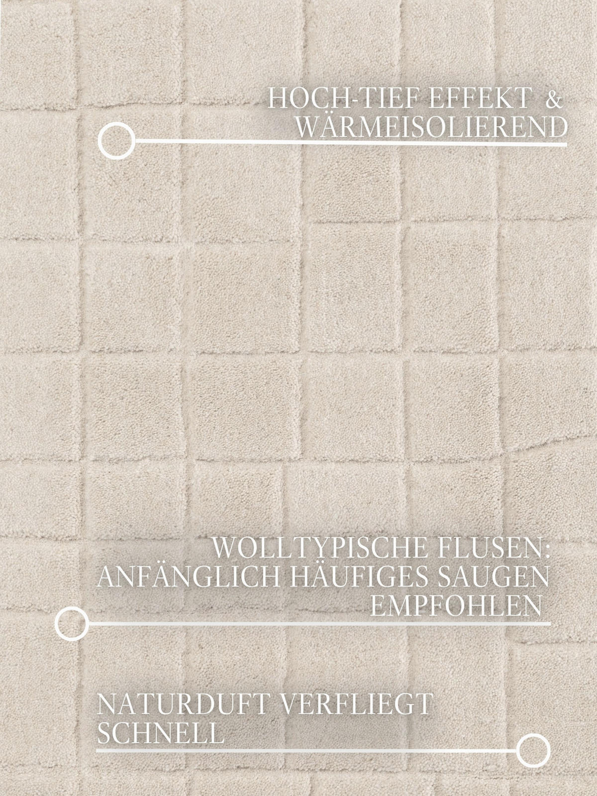 WOLLTEPPICH  Wohnzimmer 160/230 cm Kollektion 1890 Kenso Beige rechteckig  - Beige, Basics, Textil (160/230cm) - Villeroy & Boch