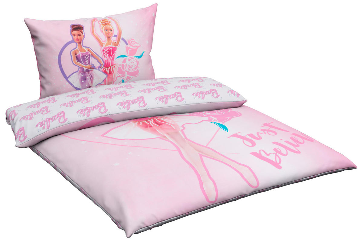 DJEČJA POSTELJINA 140/200 cm  BARBIE  - višebojno, Konvencionalno, tekstil (140/200cm) - Barbie