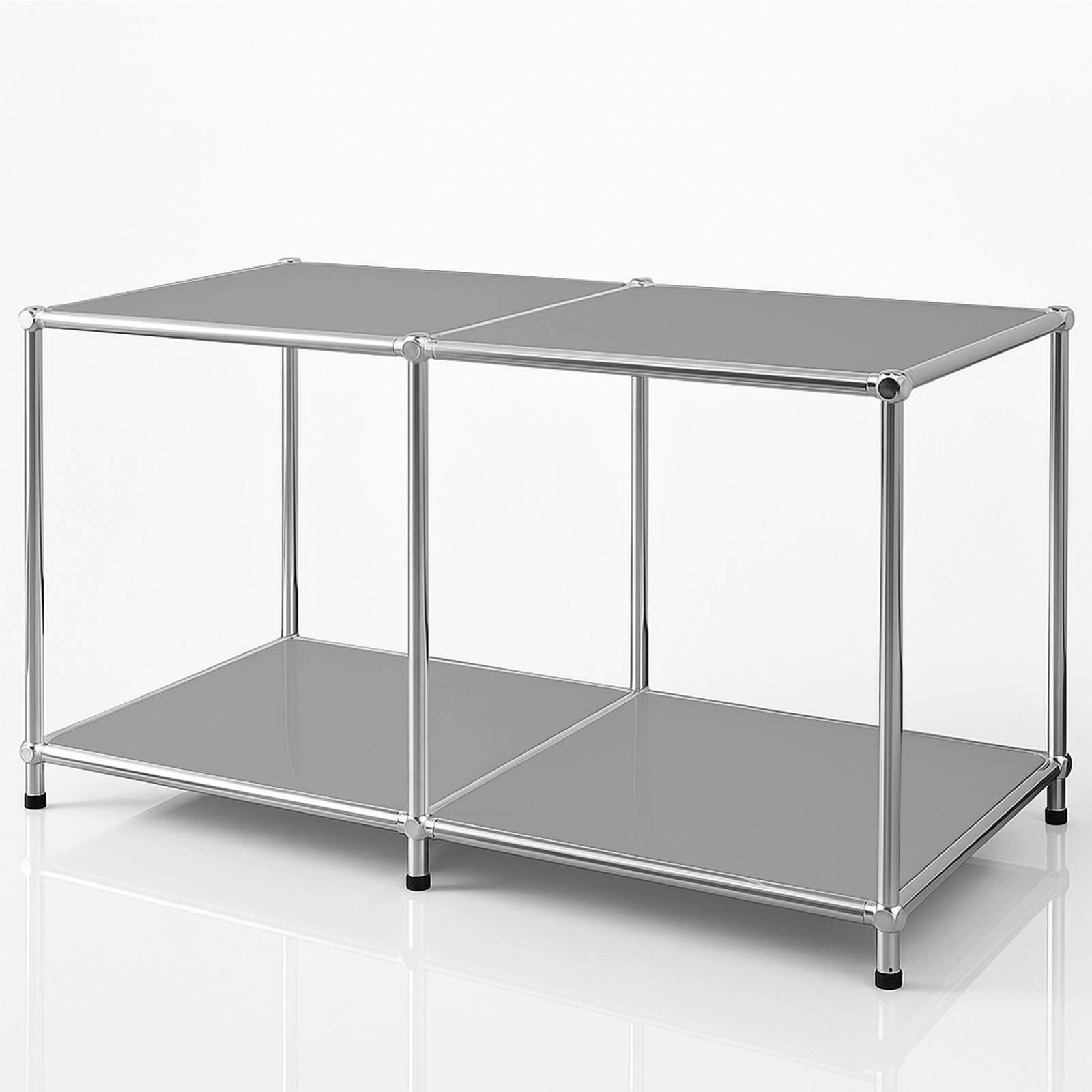 Floordirekt Regal Concept Epure Mk-016 Grau 78x46x40 cm
