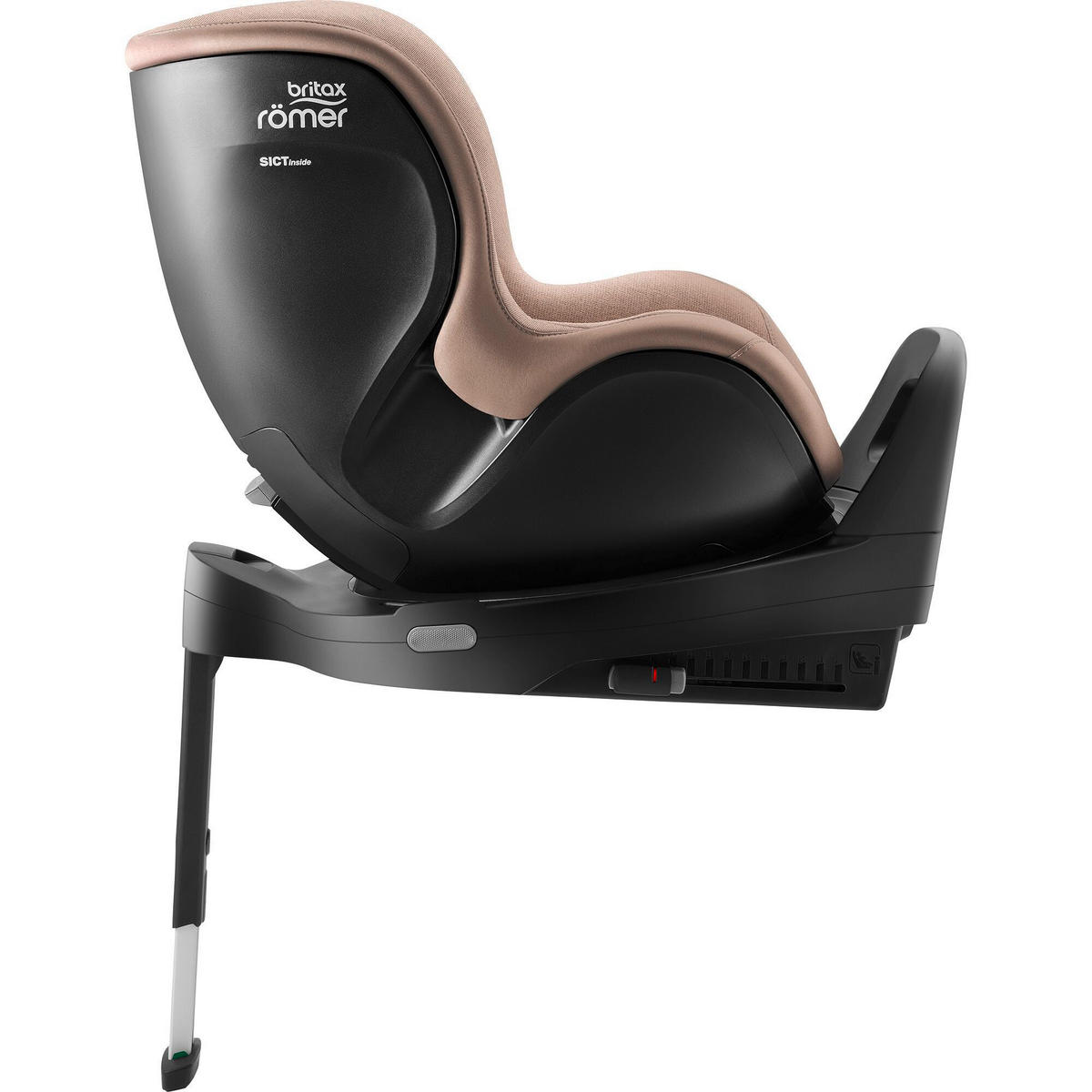REBOARDER-KINDERSITZ DUALFIX 5Z  - Hellbraun/Cappuccino, Basics, Kunststoff/Textil (44/48/74cm) - Britax Römer