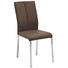 STUHL Lederlook Braun, Edelstahlfarben - Edelstahlfarben/Braun, Design, Textil/Metall (44/98/65cm) - Novel STUHL Lederlook Braun, Edelstahlfarben - Edelstahlfarben/Braun, Design, Textil/Metall (44/98/65cm) - Novel