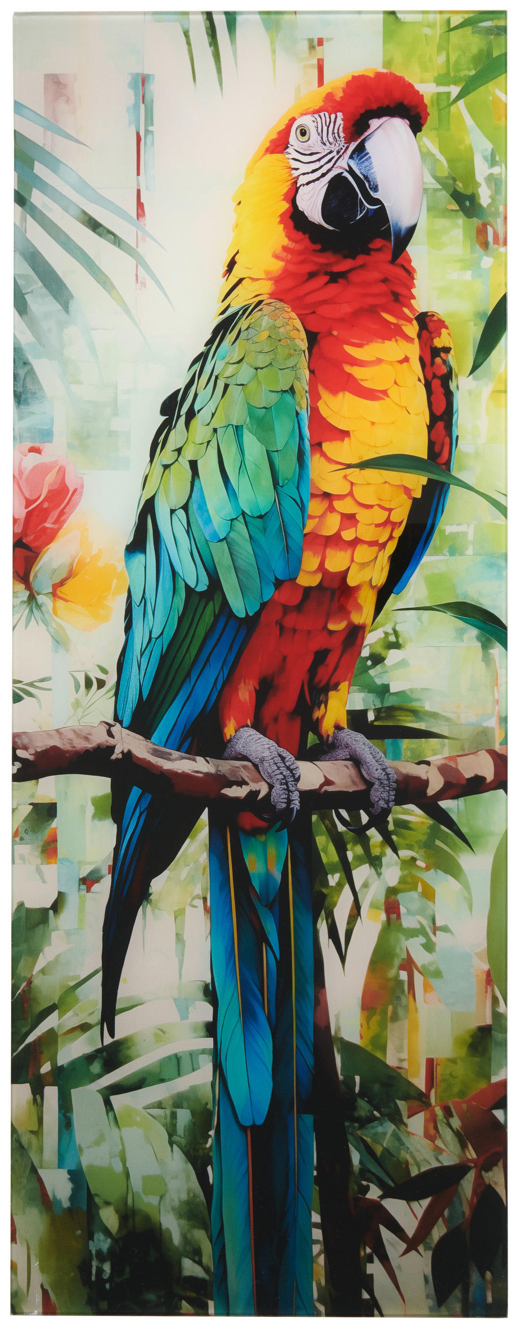 GLASBILD Tiere  - Multicolor, Basics, Glas (30/80/1,40cm) - Euroart
