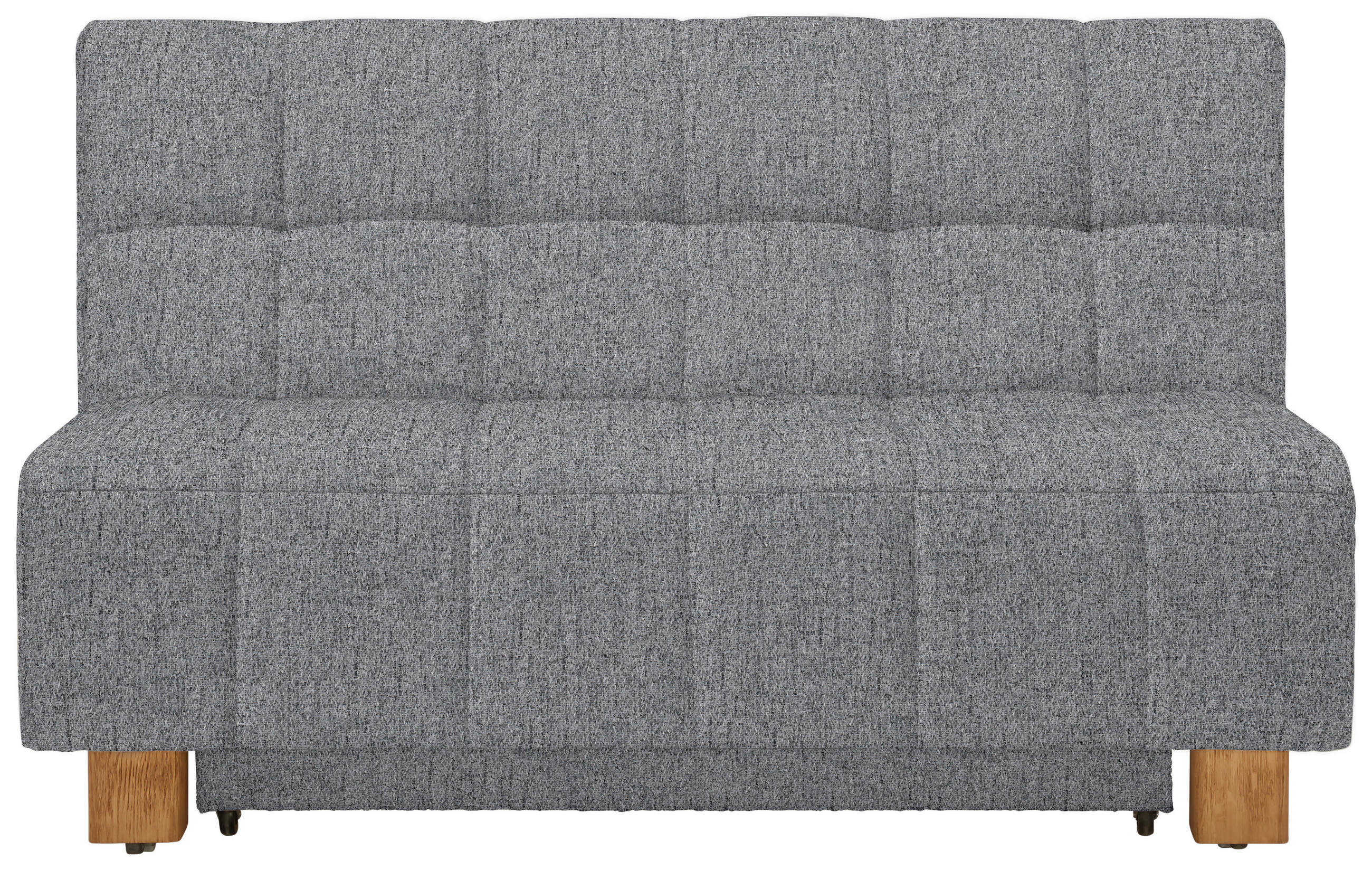SCHLAFSOFA  in Webstoff Hellgrau  - Hellgrau/Naturfarben, MODERN, Holz/Textil (145/92/102cm) - Novel