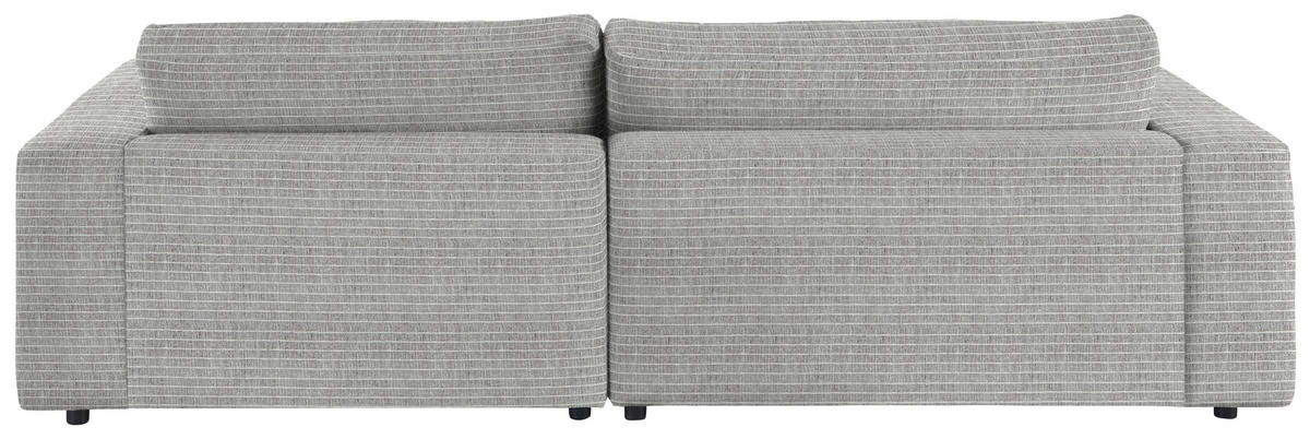 ECKSOFA in Chenille Grau  - Schwarz/Grau, Design, Kunststoff/Textil (270/190cm) - Lomoco