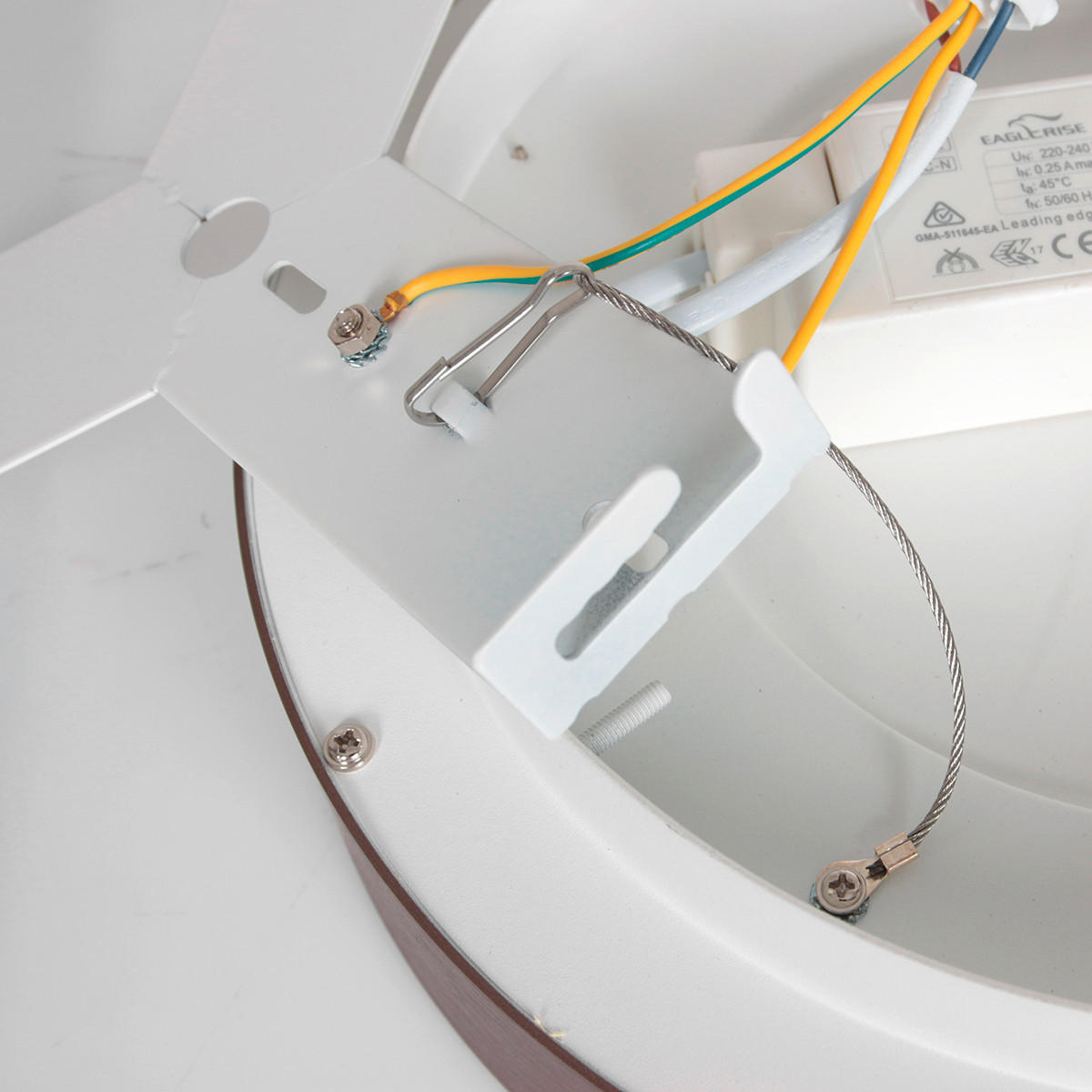 LED-DECKENLEUCHTE Ringlede 48/9 cm   - Bronzefarben, Basics, Kunststoff/Metall (48/9cm)