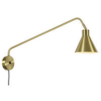 WANDLEUCHTE Lyon 25/68 cm   - Goldfarben, Design, Metall (25/68cm) - It's about Romi