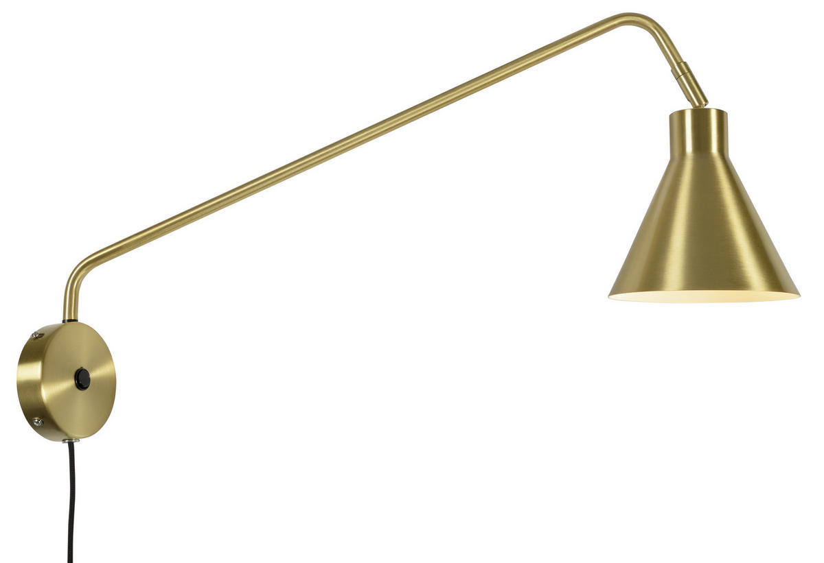 WANDLEUCHTE Lyon 25/68 cm   - Goldfarben, Design, Metall (25/68cm) - It's about Romi