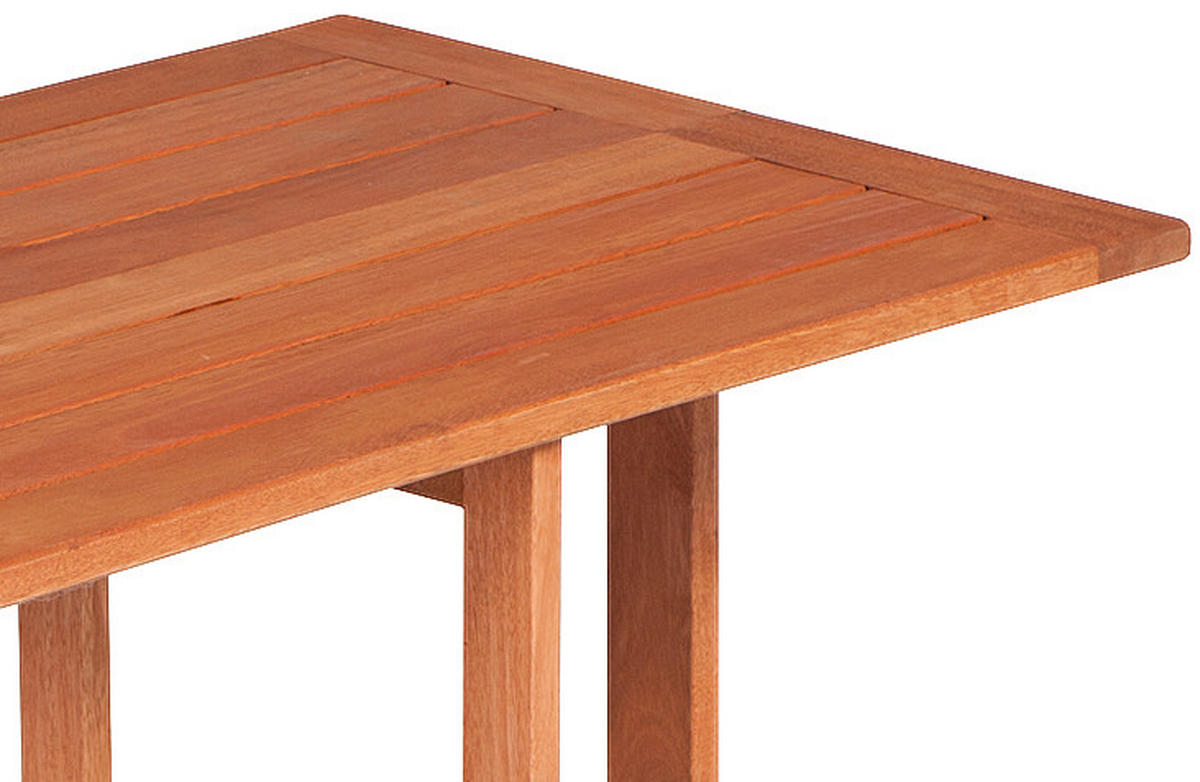 GARTENKLAPPTISCH Holz rechteckig  - Naturfarben, KONVENTIONELL, Holz (90/72/60cm) - Gardenson