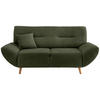2-SITZER-SOFA in Bouclé Waldgrün  - Waldgrün/Wildeiche, KONVENTIONELL, Holz/Textil (173/81/90cm) - MID.YOU