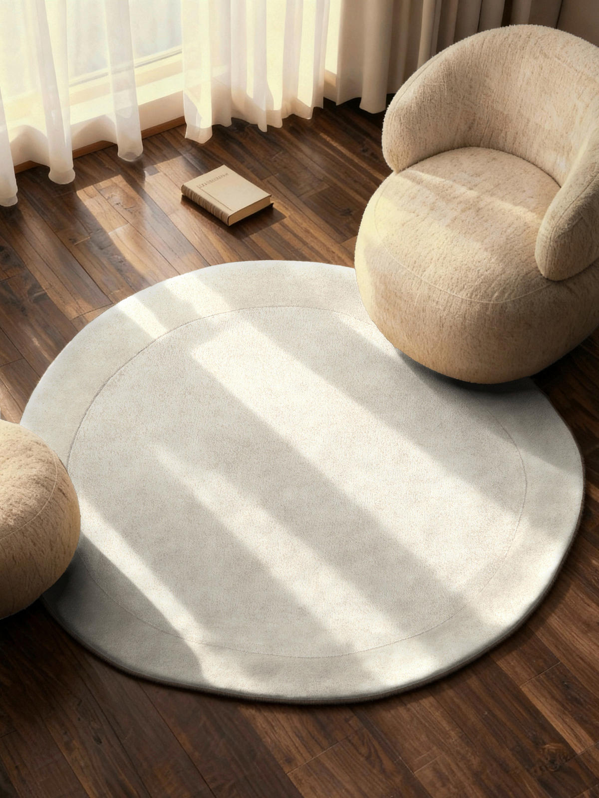 WOLLTEPPICH 160 cm 1812 Creme organisch  - Creme, KONVENTIONELL, Textil (160cm) - Villeroy & Boch