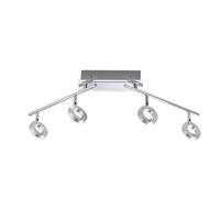 LED-DECKENLEUCHTE 94/21/19 cm   - Alufarben, Design, Glas/Metall (94/21/19cm) - Paul Neuhaus
