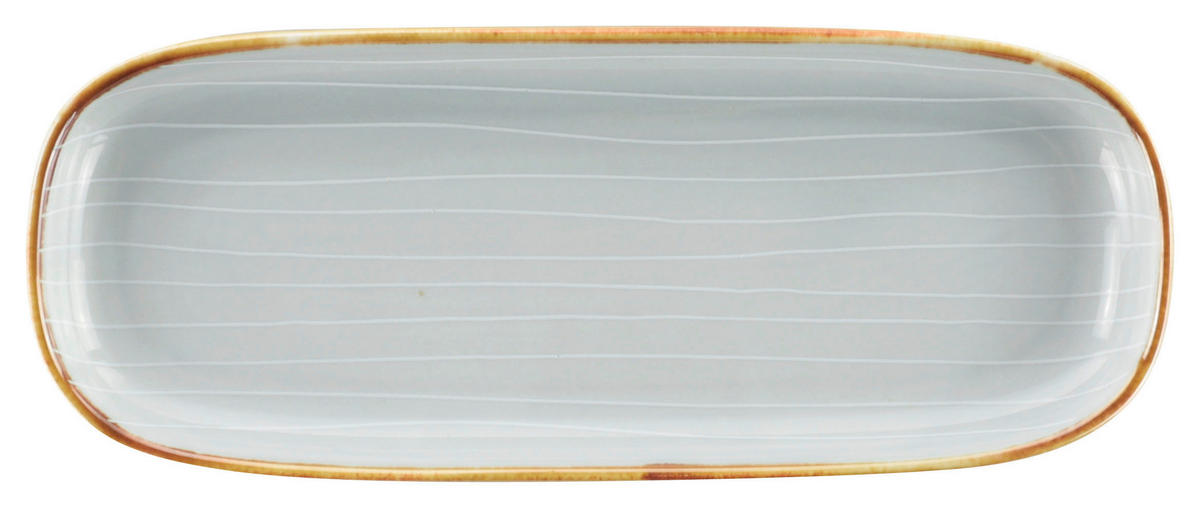 SERVÍROVACIA TÁCKA, keramika, 9/22 cm - sivá, Design, keramika (9/22cm) - Landscape