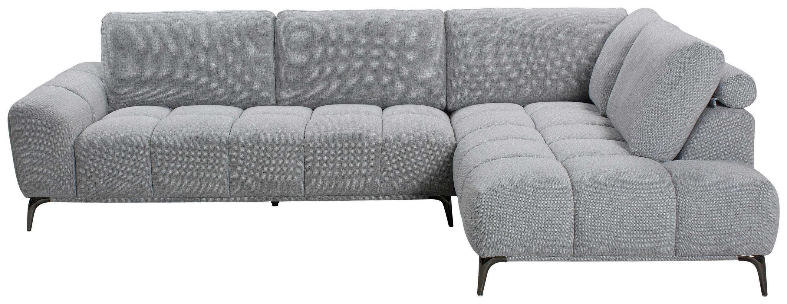 Sofa Orlando Webstoff Grau, S: 294x204cm