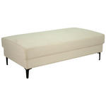 HOCKER in Textil Naturfarben  - Schwarz/Naturfarben, Design, Textil/Metall (140/45/80cm) - Xora
