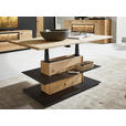 COUCHTISCH in Holz, Metall 120/70/47,6-66,9 cm  - Wildeiche/Schwarz, Natur, Holz/Metall (120/70/47,6-66,9cm) - Valnatura