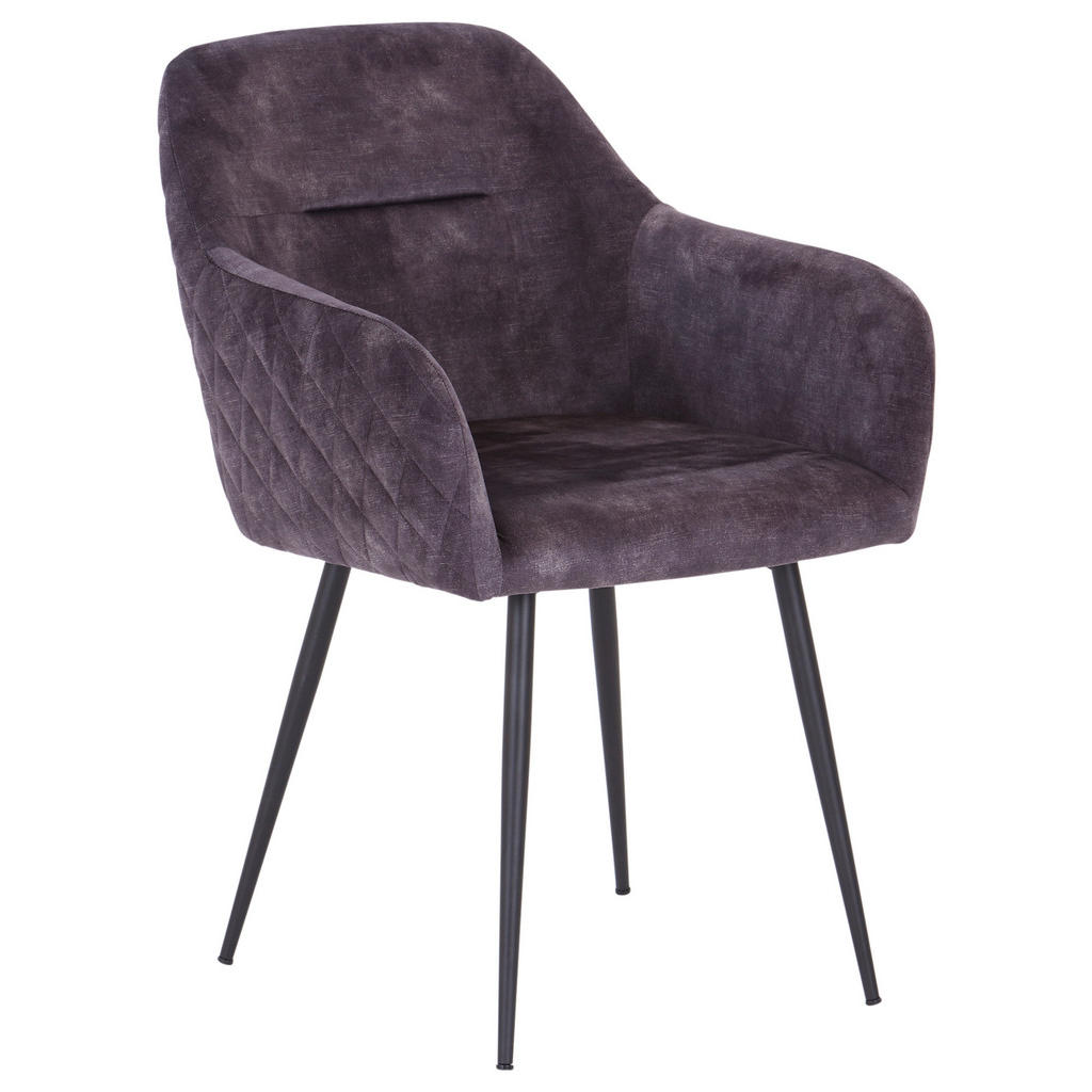 Armlehnstuhl Koblenz S Anthrazit Gepolstert