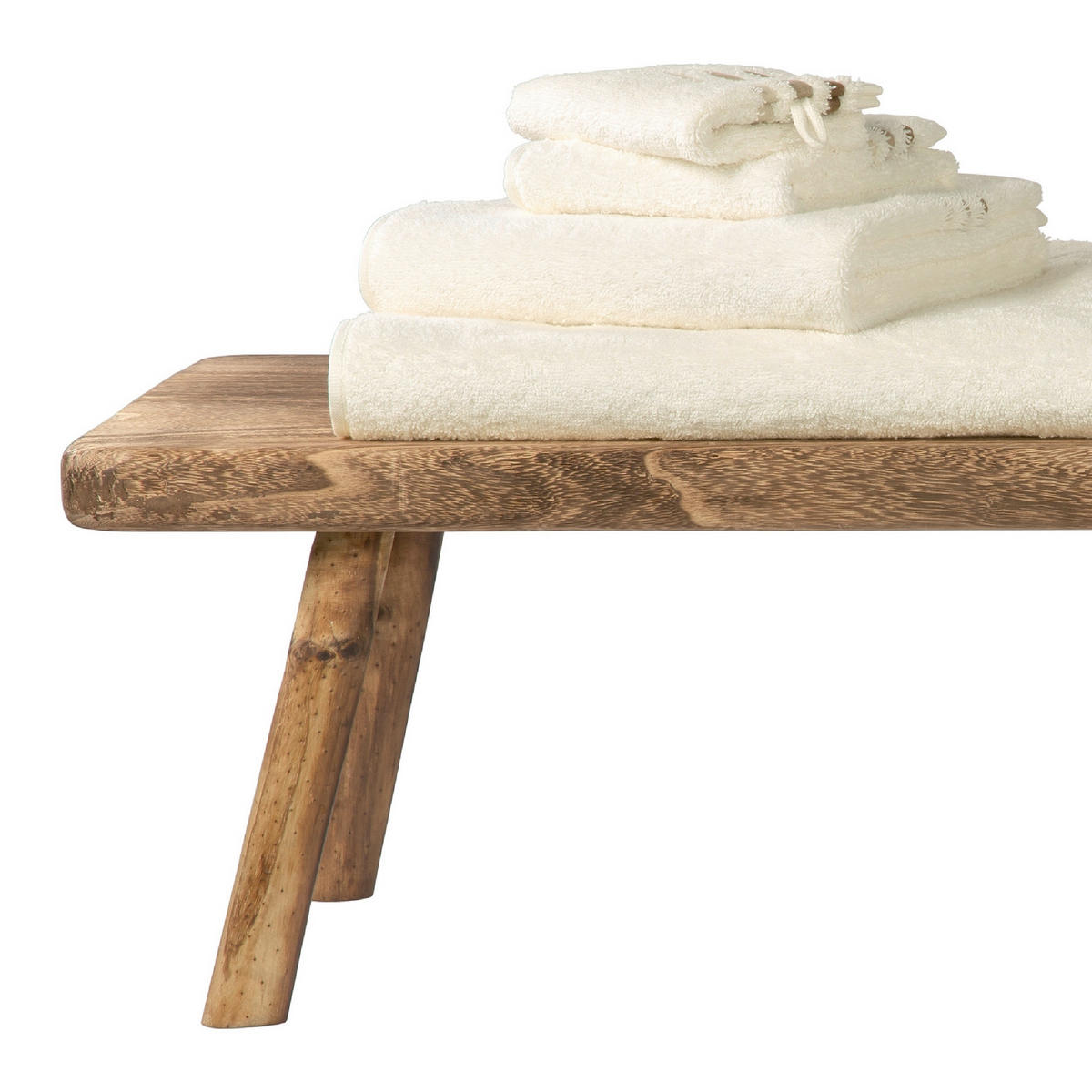 GÄSTETUCHSET Creme 5-teilig 30/50 cm  - Creme, Basics, Textil (30/50cm) - Schiesser