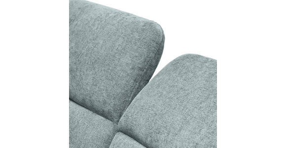 ECKSOFA Türkis Webstoff  - Türkis/Schwarz, Natur, Textil/Metall (199/285cm) - Valnatura