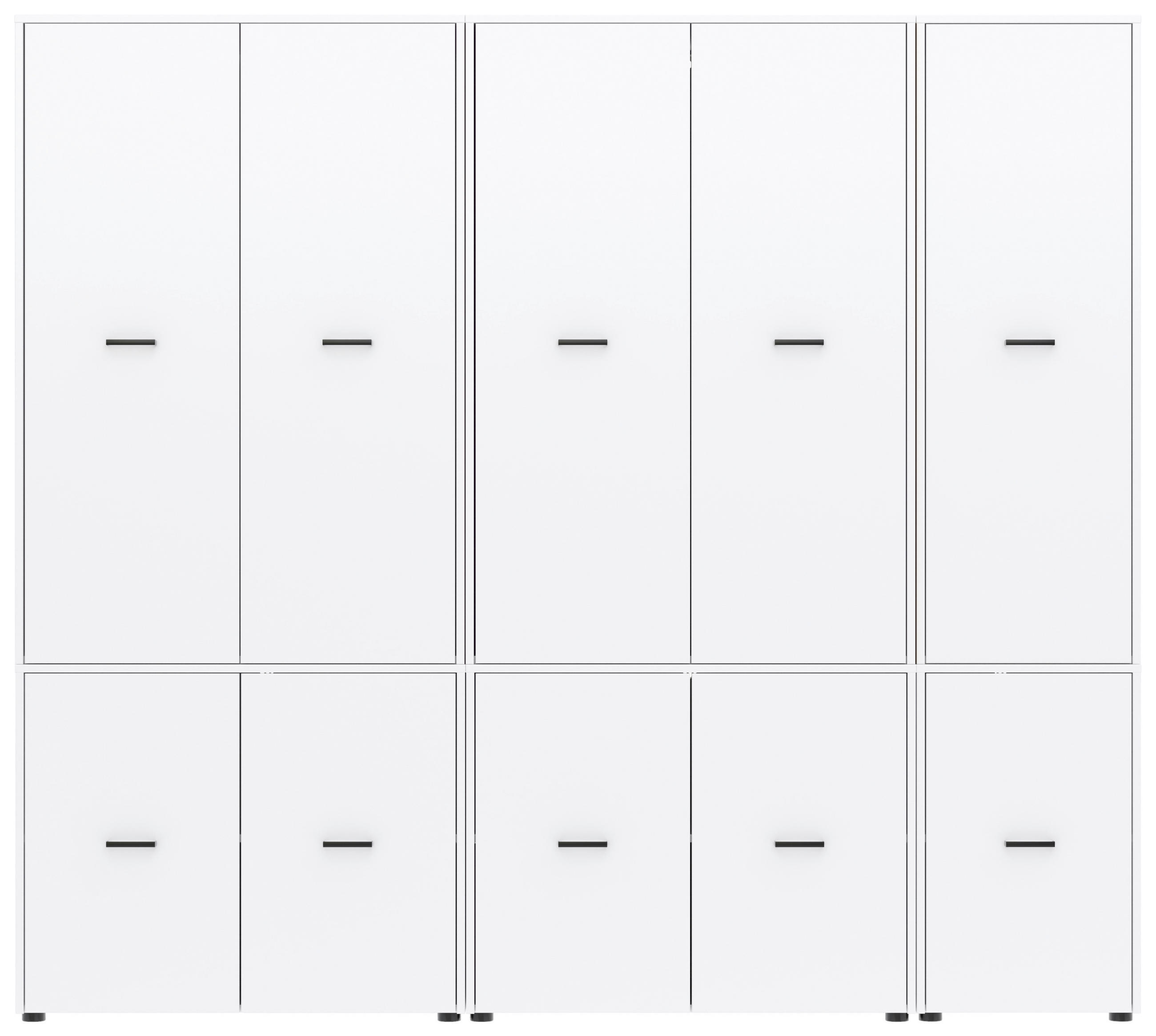 Drehtürenschrank 225 cm Kivo, Weiß