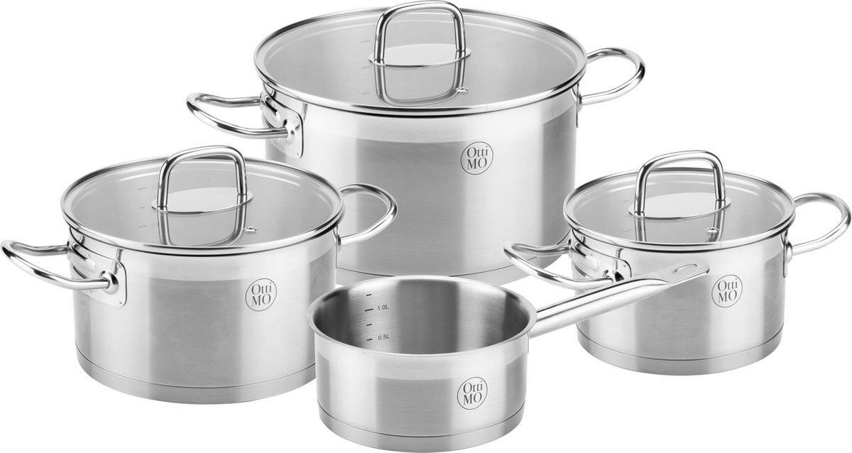 SET ŠERPI 4 dela - srebrna, Osnovno, staklo/metal