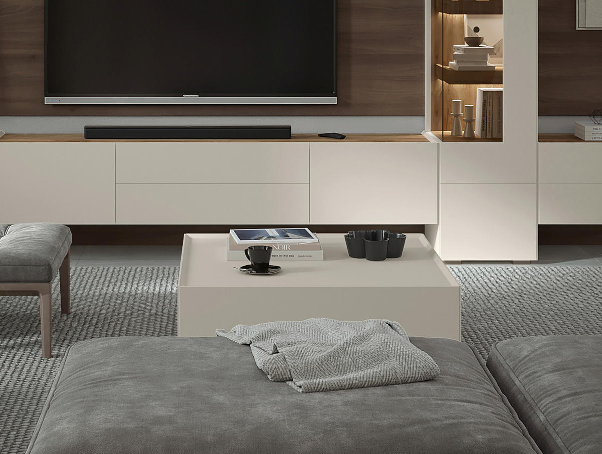 TV-ELEMENT kašmir  - kašmir, Design, kovina/leseni material (206/37/47cm) - Hom`in