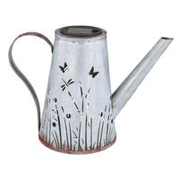 SOLARLEUCHTE 27/14/19 cm   - Blau/Rostfarben, Basics, Kunststoff/Metall (27/14/19cm) - Globo