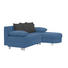 Ecksofa Blau, Schwarz Webstoff - Blau/Schwarz, Design, Kunststoff/Textil (195/153cm) - Carryhome Ecksofa Blau, Schwarz Webstoff - Blau/Schwarz, Design, Kunststoff/Textil (195/153cm) - Carryhome