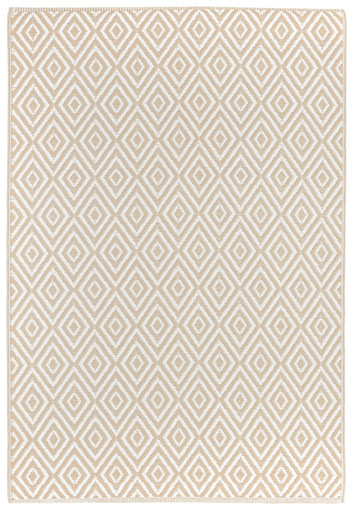 VENKOVNÍ KOBEREC, 160/230 cm, bílá, béžová - bílá/béžová, Trend, textil (160/230cm) - Boxxx