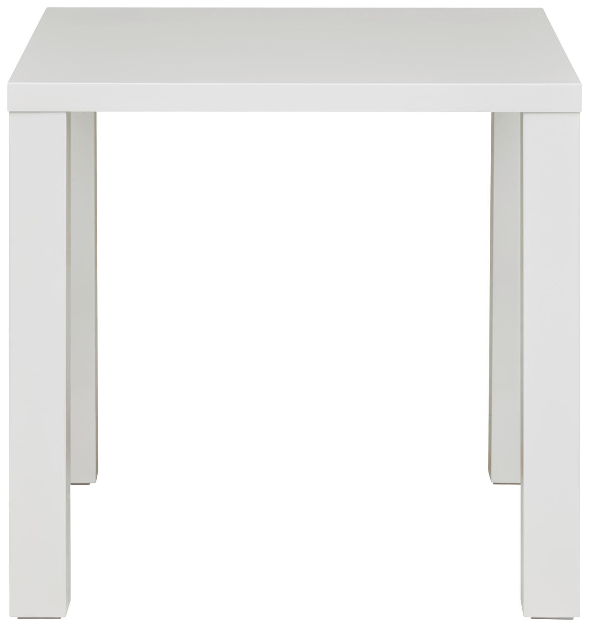 ESSTISCH 80/80/75 cm Nachbildung  Holzwerkstoff quadratisch Weiß Hochglanz  - Weiß Hochglanz, KONVENTIONELL, Holzwerkstoff (80/80/75cm) - P & B