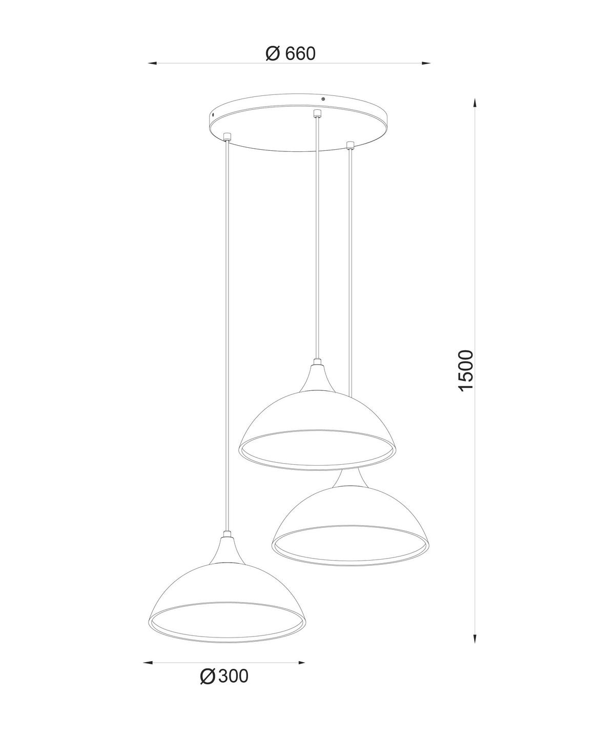 HÄNGELEUCHTE 66/150 cm  - Weiß, Trend, Glas/Metall (66/150cm) - Novel