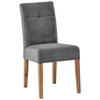 STUHL Webstoff Dunkelgrau, Eichefarben Eiche massiv  - Dunkelgrau/Eichefarben, KONVENTIONELL, Holz/Textil (47,5/91,5/63cm) - Cantus