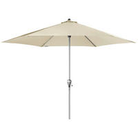 SONNENSCHIRM 320 cm Naturfarben  - Silberfarben/Naturfarben, Basics, Textil/Metall (320cm) - Doppler
