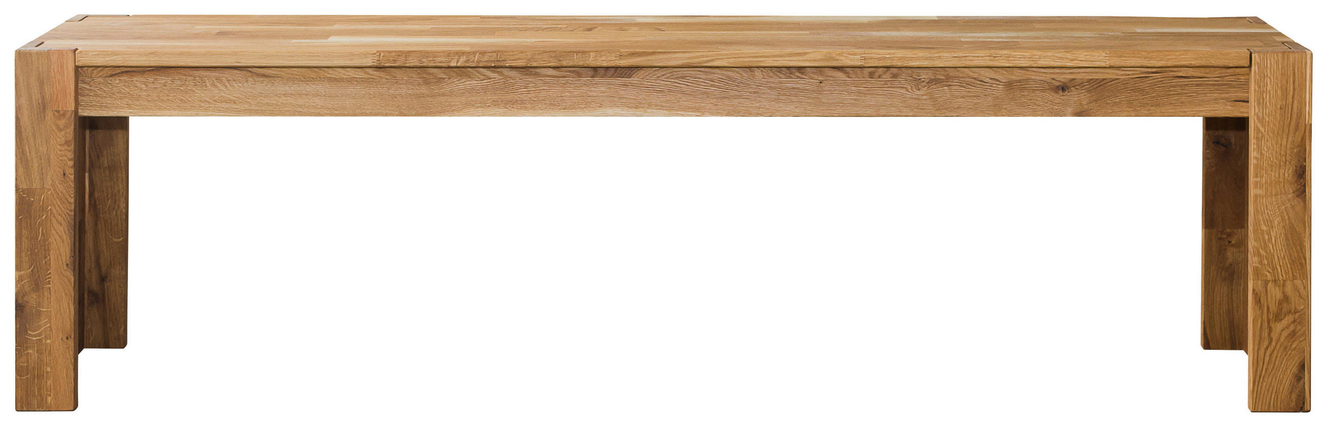 SITZBANK 160/45/33 cm Eichefarben Wildeiche massiv  - Eichefarben, Natur, Holz (160/45/33cm) - Livetastic