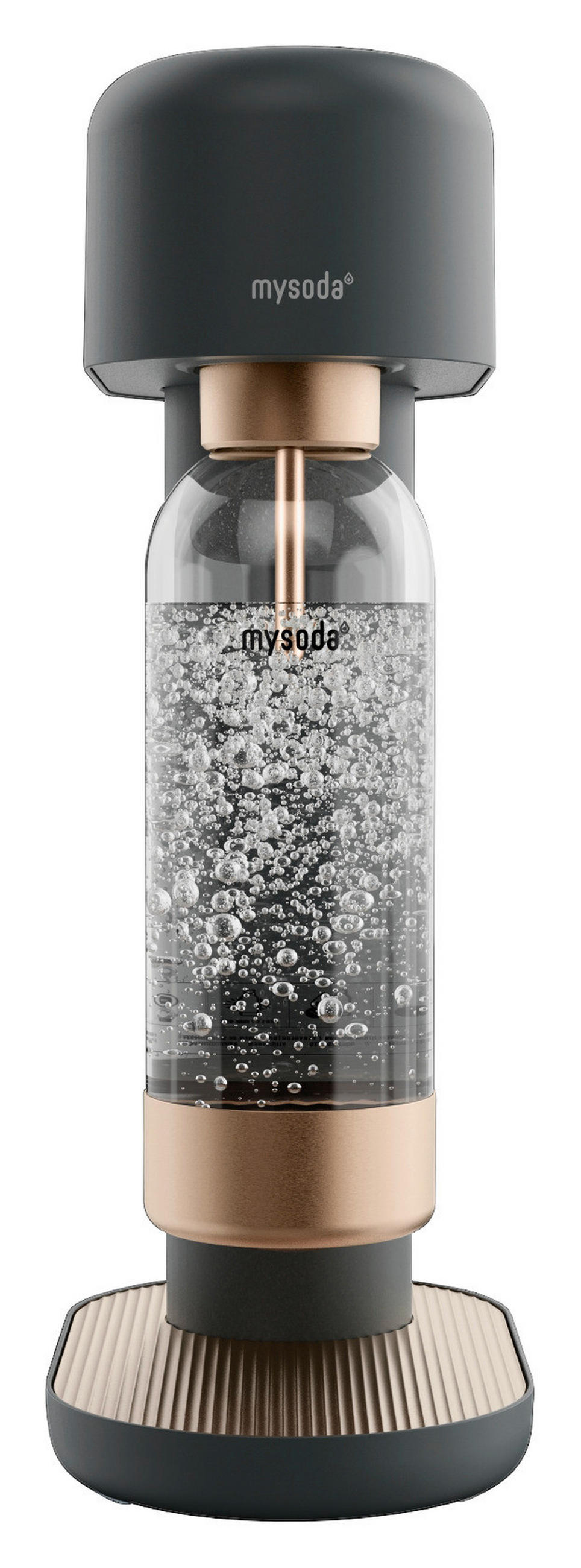 WASSERSPRUDLER RUBY 2 BLACK/COPPER  - Roségold/Schwarz, Basics, Metall (24/14/41cm) - mysoda