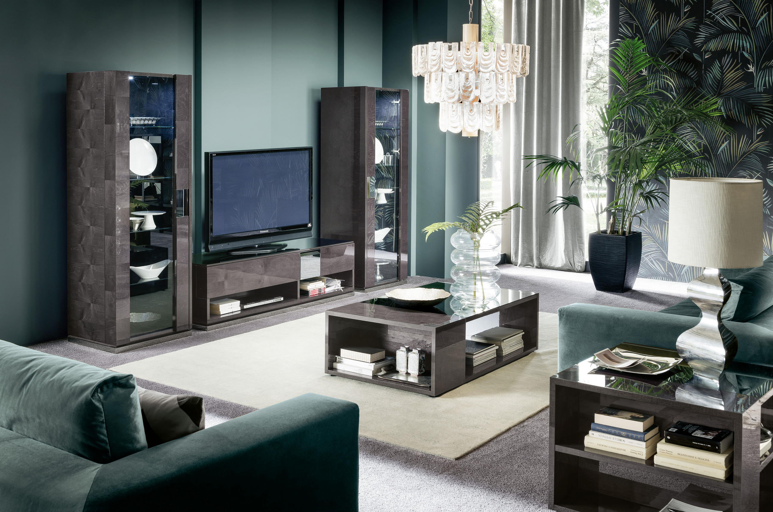 TV-SZEKRÉNY 170/50/53 cm  - fekete, Lifestyle, faalapú anyag/fa (170/50/53cm) - Novel