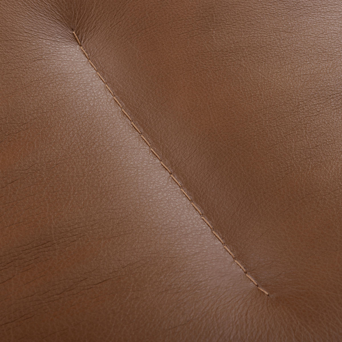 SESSELSET Echtleder Cognac  - Cognac/Kirschrot, Design, Leder/Metall (67/87/74cm) - Livetastic