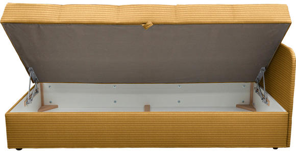 LIEGE  in Cord Currygelb  - Currygelb/Schwarz, Basics, Kunststoff/Textil (205/90/95cm) - Xora