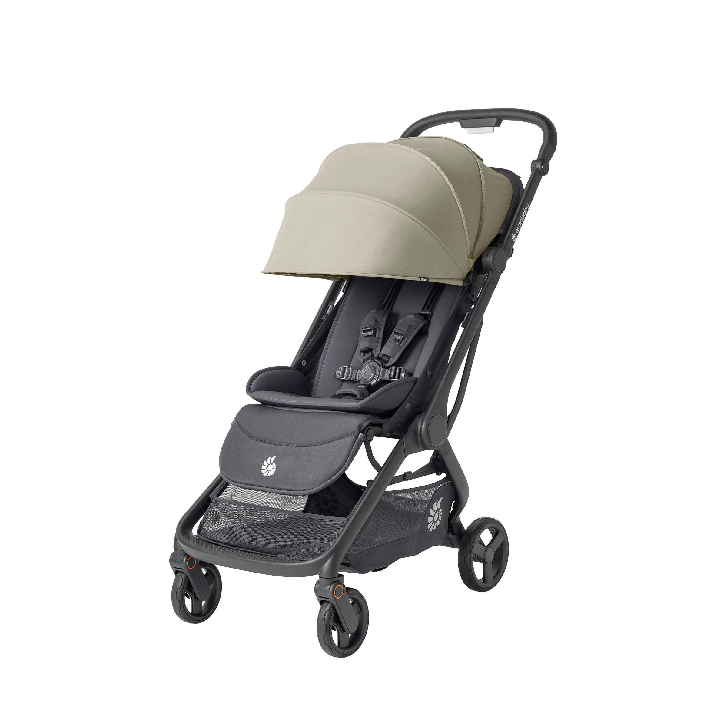 KIŠOBRAN KOLICA  METRO 3  - svijetlo siva/crna, Basics, tekstil/metal (23/44/56cm) - Ergo Baby