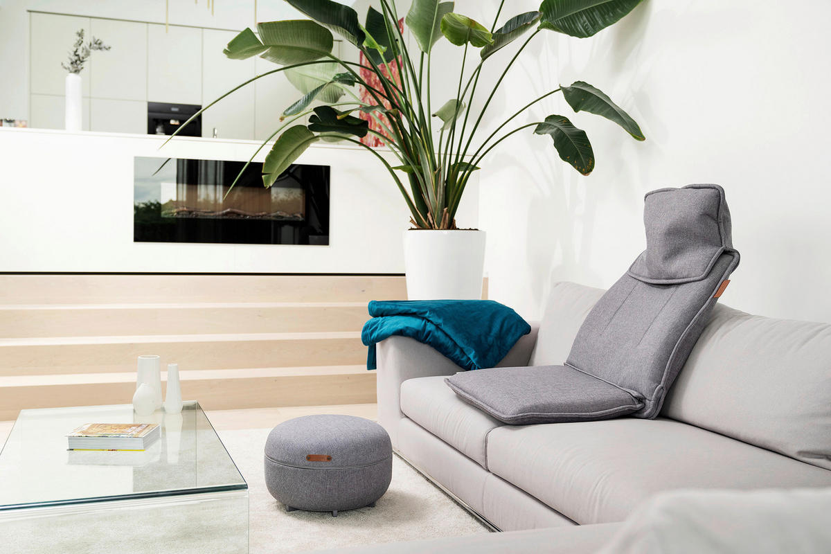 MASSAGESITZAUFLAGE - Grau, Basics (21,7/60,8/87cm) - Beurer