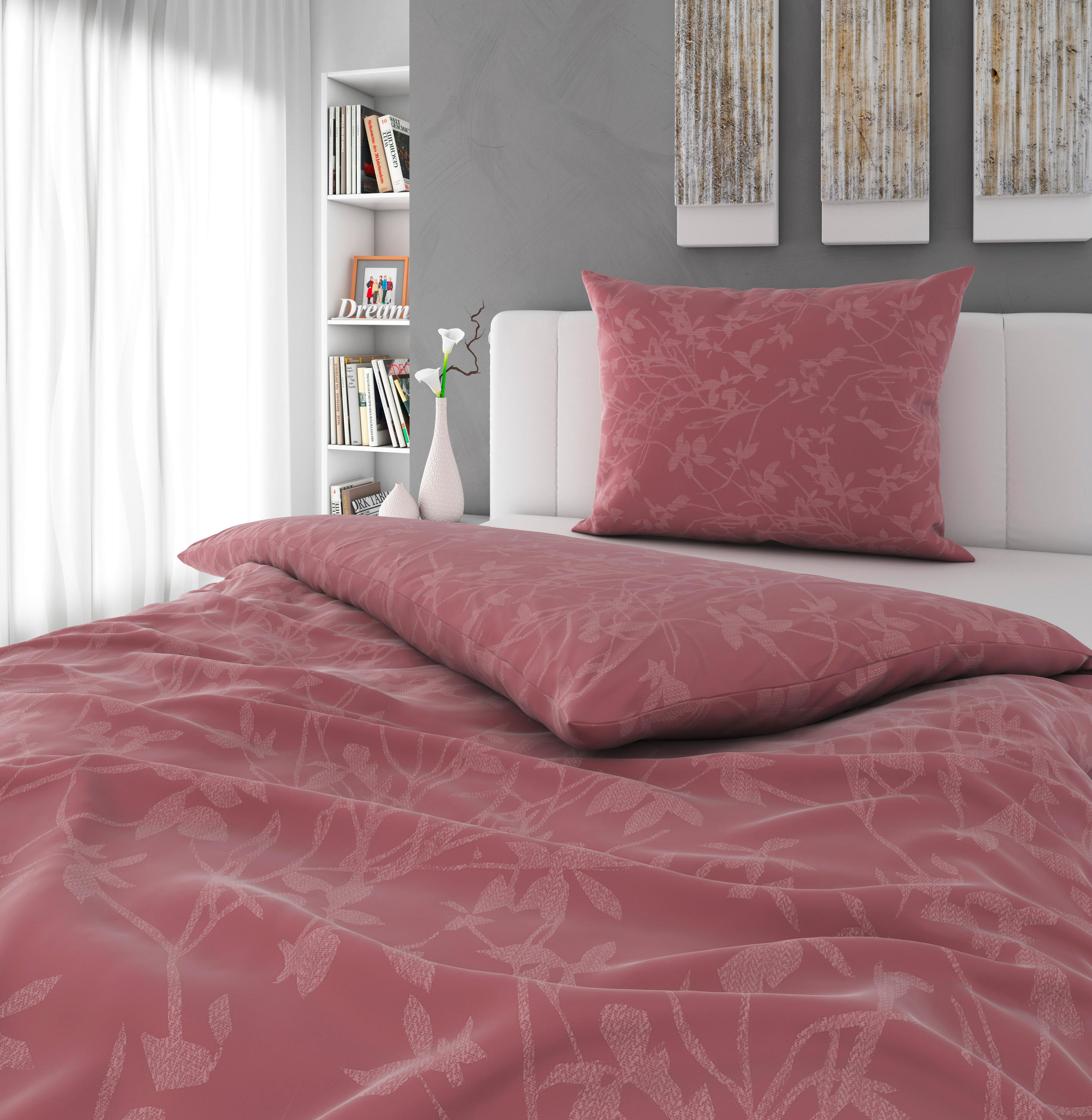 POSTELJINA ALVA 140/200 cm saten lila - lila, tekstil (140/200cm) - Esposa