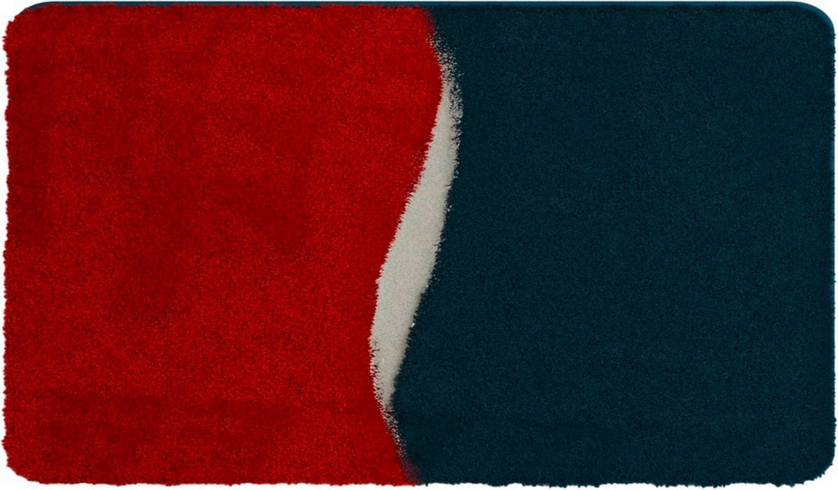 BADEMATTE Rot 70/120 cm  - Rot, Basics, Kunststoff/Textil (70/120cm) - Grund