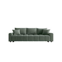 SCHLAFSOFA OLIVIER in Struktur Salbeigrün  - Salbeigrün/Schwarz, MODERN, Kunststoff/Textil (236/90/100cm) - MID.YOU
