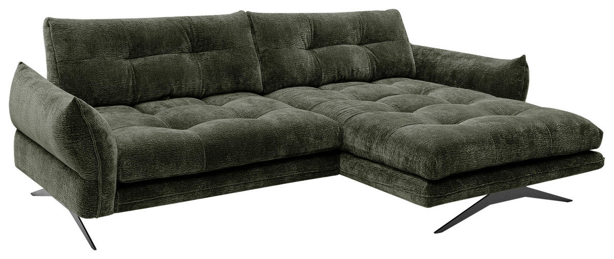 SOFFA i textil grön  - grön/svart, Design, metall/textil (280/68-87/177cm) - Stylife