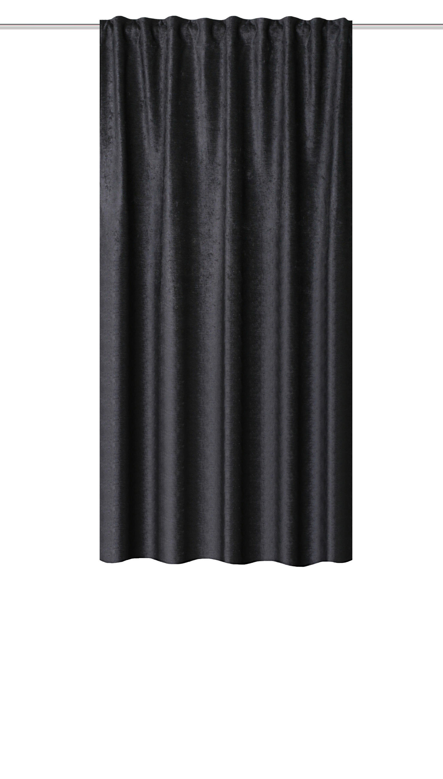 FERTIGVORHANG blickdicht  - Anthrazit, Basics, Textil (135/175cm)