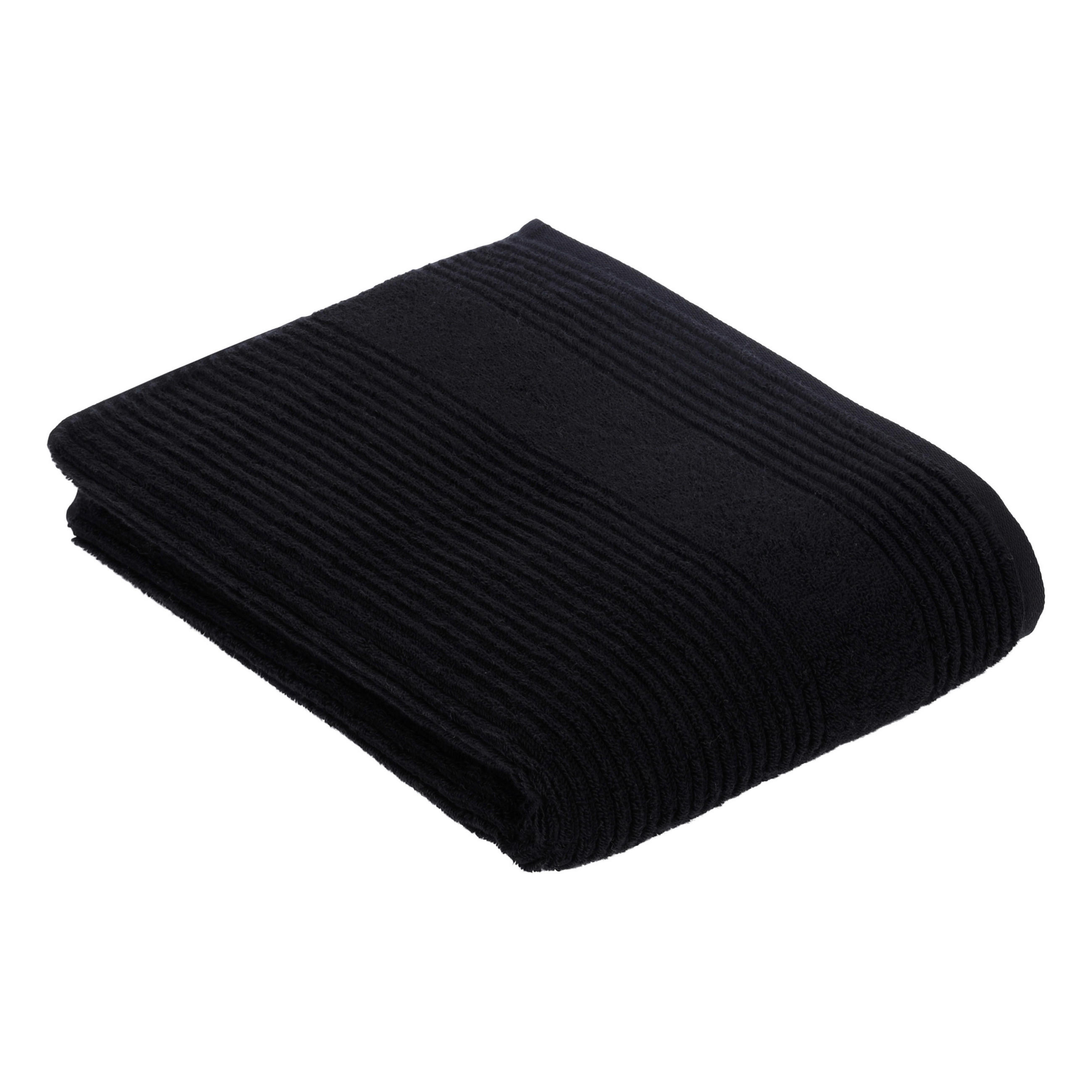 DUSCHTUCH 67/140 cm TOMORROW  - Schwarz, Basics, Textil (67/140cm) - Vossen