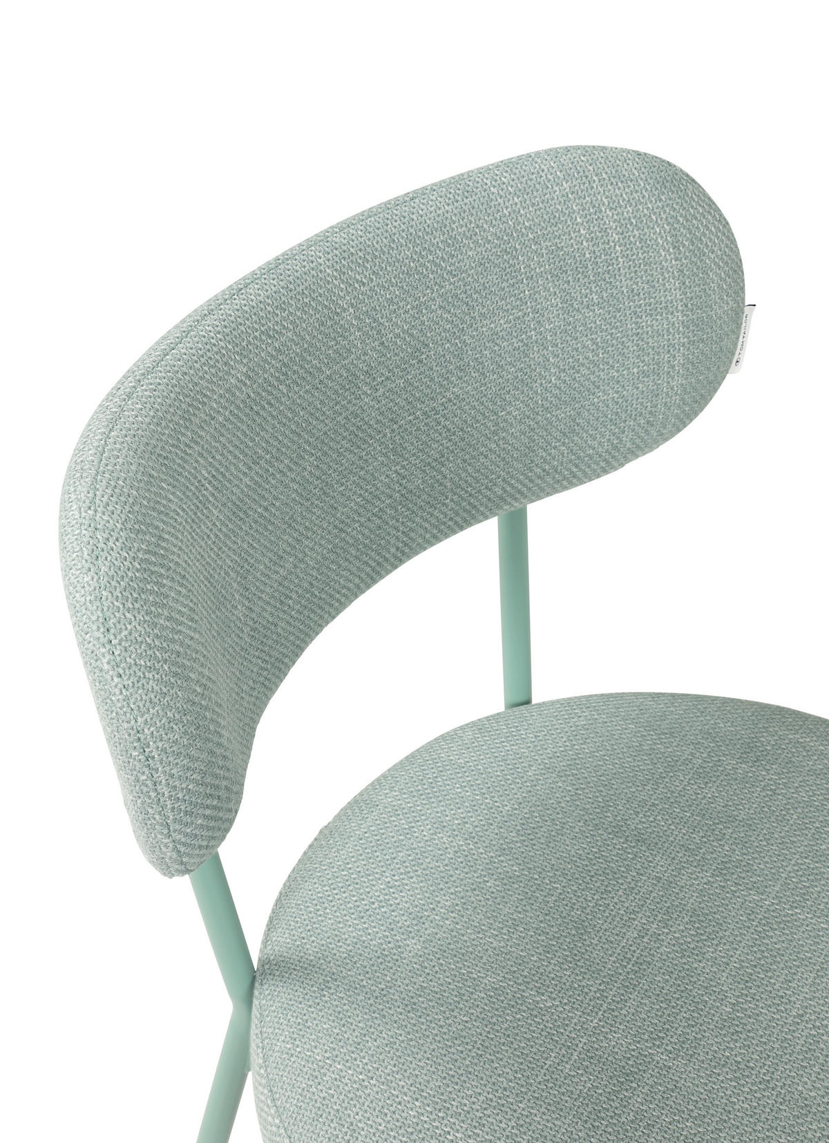 STUHL Webstoff Graugrün  - Graugrün, Basics, Textil/Metall (50/81,5/59cm) - Tom Tailor