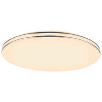 LED-DECKENLEUCHTE DIlan 53/8 cm   - Opal/Weiß, Trend, Kunststoff/Metall (53/8cm) - Globo